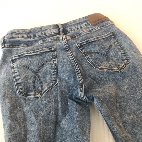 Calvin Klein Acid Washed Denim Jeans - Picture 4 of 7